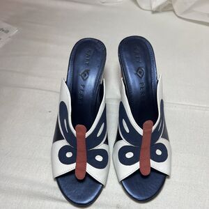 Katy Perry The Kirra Size 7 Butterfly Mules W/metallic Touches and Lucite Heels